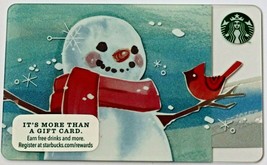 Starbucks 2014 $0 Value Gift Card Snowman Christmas 99 Series New - £5.45 GBP