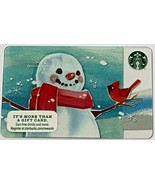 Starbucks 2014 $0 Value Gift Card Snowman Christmas 99 Series New - £5.50 GBP