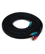 15 ft. 3-RCA Component Video Coaxial Cable - (RG-59/U) - 22AWG - Black - $29.88 CAD