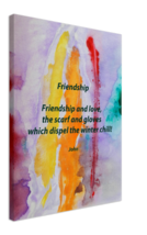 Friendship by John - 18 x 24&quot; Quality Stretched Vibrant Evocative Canvas... - $85.00