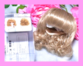 1/3 BJD Volks Super Dollfie SD DD Wig W-157D 16T Cream 8/9 Medium Wave Style - $33.81