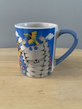 Cat Mug Debi Hron Gibson Cats and Birds Coffee Cup Blue Left of Right Handed - £8.58 GBP