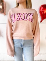 Oat Collective Haisley Boxy Xoxo Foil Sweatshirt Size XL - $44.55