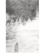 5x7 Print - Foggy Mountains Art Print - Fantasy Landscape Wall Art - £11.72 GBP