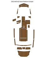 2022 AXIS A22 Swim Platform Cockpit Pad Boat EVA Foam Faux Teak Deck Flo... - $1,196.74 CAD