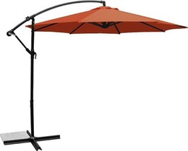 Ace Evert Offset Umbrella 8074, 10 ft, Polyester, Terra Cotta - £126.61 GBP