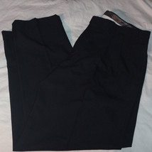 Ralph Lauren Black Pleated Cuffed Pants 40x32 CA01129 RN90736 - $12.59