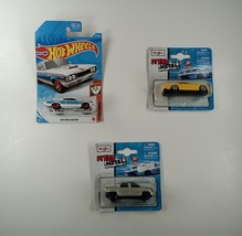 3 In-Packaging Die-cast Car Lot: Hot Wheels, Maisto Fresh Metal Chevrolet Camaro - $7.85