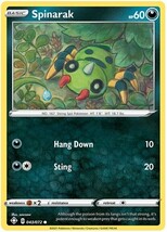 Spinarak 43/72 Common Shining Fates Pokemon Card - £3.99 GBP