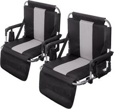 Lightweight Stadium Chair with Cup Holder &amp; Back Support for Recreationa... - $178.15