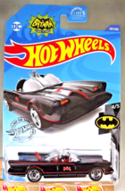 2020 Hot Wheels #197 Batman 4/5 Tv Series Batmobile Black w/Chrome Retro Slot Sp - £7.07 GBP