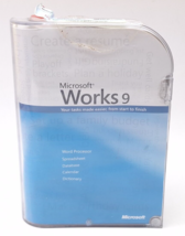 Microsoft Works 9  for Windows Office Work Suite PC CIB CD+Manual - $20.58