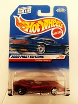 Hot Wheels 2000 #070 Dark Red Thomassima 3 First Editions 5 Spoke Wheels... - $19.99