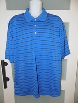 Champions Tour Blue W/BLACK Stripes Polo Size Xxl Men&#39;s Euc - £16.33 GBP