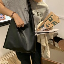 Casual Women Shoulder Bag PU Leather Tote Handbag 2020 Winter Shopping Bags Soft - $40.21