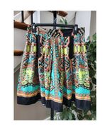 New Feeling Women&#39;s Multicolor Cotton A-Line Pleated Knee Length Skirt 3... - $690.10 MXN