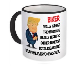 BIKER Funny Trump : Gift Mug Terrific BIKER Birthday Christmas Gift Jobs - £12.57 GBP