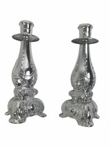 Lot of 2-Pair-Silver Candlestick Holder/Decanters-Avon VTG Empt - $14.57