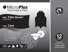 Filter Queen Vacuum MicroPlus Cones 12 Pack by Green Klean - £5.87 GBP