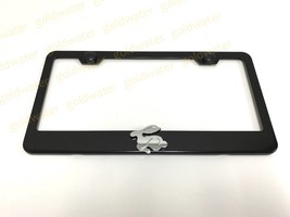 3D RABBIT Logo Emblem Badge Black Powder Coated Metal License Plate Fram... - £17.55 GBP