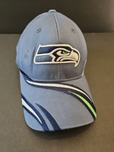 Vintage Seattle Seahawks Hat Cap Adjustable Adult NFL Team Football Reebok Mens - £18.54 GBP