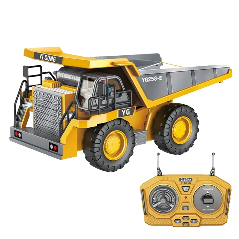 1:24 9 Channels RC Alloy Dump Truck Car Engineering Vehicle Remote Control - £39.04 GBP