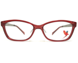 Maui Jim Eyeglasses Frames MJO2409-07D Clear Red Brushed Silver 52.5-17-130 - $111.98