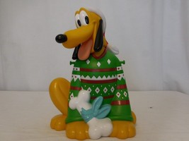 Disneyland 2018 Holiday Green Christmas Sweater Pluto Popcorn Bucket LIM... - $21.80