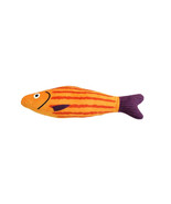 Anywags Pet Toys Orange Purple Squeaky Sea Fish Kicker Shape Plush Cat A... - $39.65 CAD