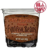 Trader Joe&#39;s Dark Chocolate Covered Espresso Beans 14 oz  - £10.31 GBP