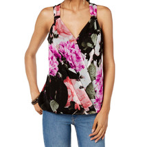 allbrand365 designer Womens Printed Surplice Neck Top,Luxe Rose,Large - $34.65