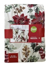 Food Network Juniper Berry 60&quot;x102&quot; Rectangular Tablecloth Christmas Hol... - £30.15 GBP