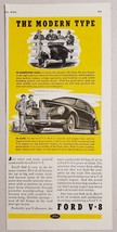 1939 Print Ad Ford V8 4-Door Cars Farmers Look at New Car - £10.58 GBP