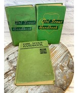 Girl Scout Handbook Lot of 3 Vintage Hardcovers 1938/4th, 1949/4th, 1950... - $19.35