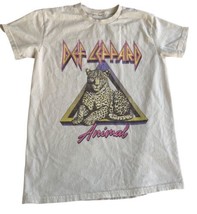 Def Leppard Shirt X Small Short Sleeve Band Concert Black 80s Rock Animal - $16.70