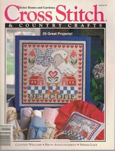 Cross Stitch &amp; Country Crafts Magazine Jan/Fed 1993 25 Project Birth Nee... - $14.84