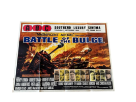 ABC Cinemas 1965  British Quad  - Battle of the Bulge - £314.12 GBP