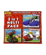 Best Lock Building Blocks 3 In 1 Multi Pack Police Military Firefighter 72 Pc