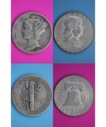 6 Standard Ounces Coin Weight 90% Silver Junk Franklin Halves &amp; Mercury ... - $4,511.77 MXN