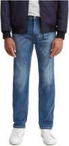 Levi&#39;s 505 Regular Fit Jeans Mens 38x34 Blue Stretch Straight Leg NEW - £39.32 GBP
