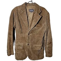 Wilsons Leather Men S Tan Lether Button Sport Coat Blazer Jacket - £34.77 GBP