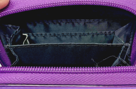 F.R.I.E.N.D.S TV Series Metallic Yellow Frame Wristlet Wallet Purple  5"x4" image 6