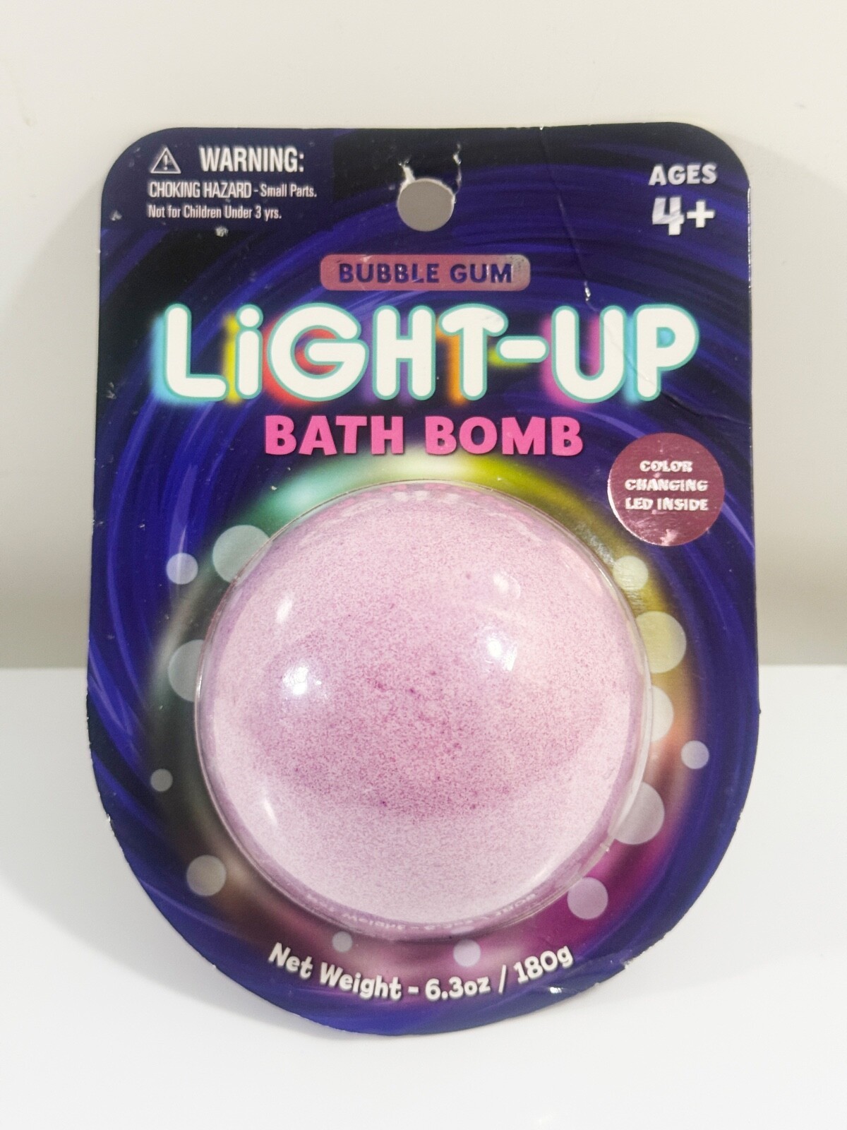 Light Up Yellow Bath Bomb 6.3oz BUBBLE GUM Kids 4+ Toys Hobbies Gift - $8.90