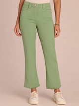 Democracy Ab Solution High Rise Colored Itty Bitty Flare Jean Willow Green - $26.73+