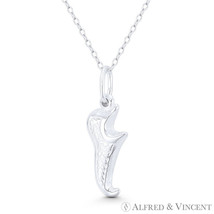Poulaine Shoe 3D Medieval European Charm 28x10mm Pendant in .925 Sterling Silver - £10.47 GBP+