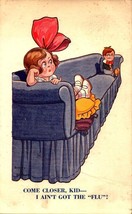 Come closer Kid I ain&#39;t got the Flu Comic Early 1900&#39;s Bamforth Postcard BKC - £3.18 GBP