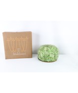 Vintage 40s Womens Size 6 Flower Silk Band Fishnet Lace Bucket Hat Green... - $59.35