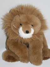 Ganz Louie Lion 15&quot; Brown White Plush Lightly Stuffed Animal Floppy Soft... - $14.52