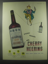 1954 Cherry Heering Liqueur Ad - precious moments with Cherry Heering - $18.49