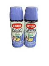 2 Krylon Fusion for Plastic Spray Paint 2333 Blue Hyacinth Gloss, 12 oz - £20.79 GBP